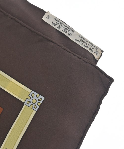 HERMES（エルメス）バンダナ・スカーフ 茶 サイズ:90 レディース/2200713627886