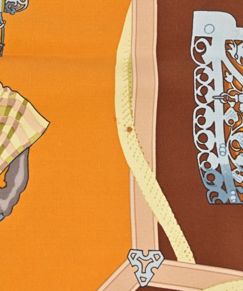 HERMES（エルメス）バンダナ・スカーフ 茶 サイズ:90 レディース/2200713627886