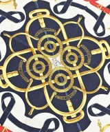 HERMES（エルメス）バンダナ・スカーフ 紺 サイズ:90 レディース/2200713629118