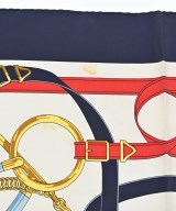 HERMES（エルメス）バンダナ・スカーフ 紺 サイズ:90 レディース/2200713629118