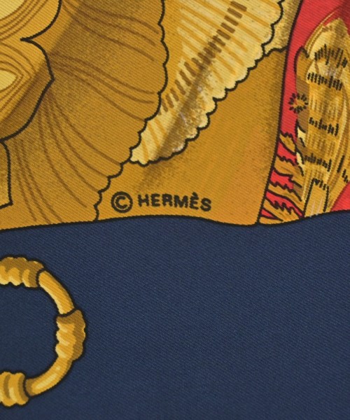 HERMES（エルメス）バンダナ・スカーフ 赤 サイズ:90 レディース/2200713629514