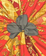 HERMES（エルメス）バンダナ・スカーフ 赤 サイズ:90 レディース/2200713629514