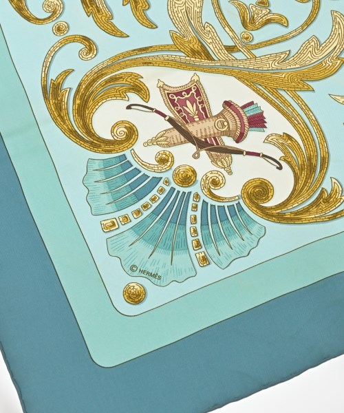 HERMES（エルメス）バンダナ・スカーフ 青 サイズ:90 レディース/2200713629743