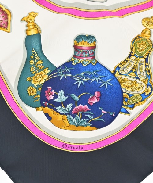 HERMES（エルメス）バンダナ・スカーフ 白 サイズ:90 レディース/2200713630589
