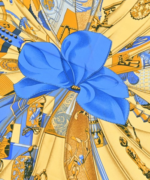 HERMES（エルメス）バンダナ・スカーフ 紺 サイズ:90 レディース/2200713630664