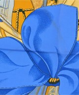 HERMES（エルメス）バンダナ・スカーフ 紺 サイズ:90 レディース/2200713630664