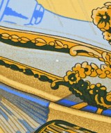 HERMES（エルメス）バンダナ・スカーフ 紺 サイズ:90 レディース/2200713630664