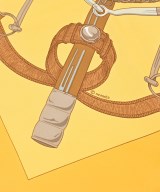 HERMES（エルメス）バンダナ・スカーフ 黄 サイズ:90 レディース/2200713630701