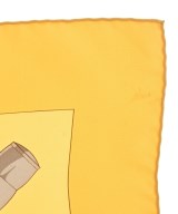 HERMES（エルメス）バンダナ・スカーフ 黄 サイズ:90 レディース/2200713630701