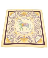 HERMES（エルメス）バンダナ・スカーフ 黄 サイズ:90 レディース/2200706538045