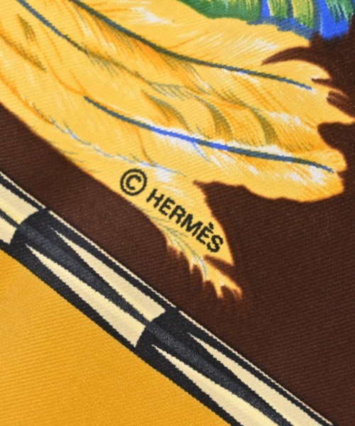 HERMES（エルメス）バンダナ・スカーフ 茶 サイズ:90 レディース/2200710004062