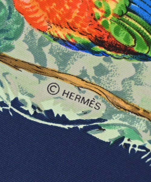 HERMES（エルメス）バンダナ・スカーフ 白 サイズ:90 レディース/2200710004079