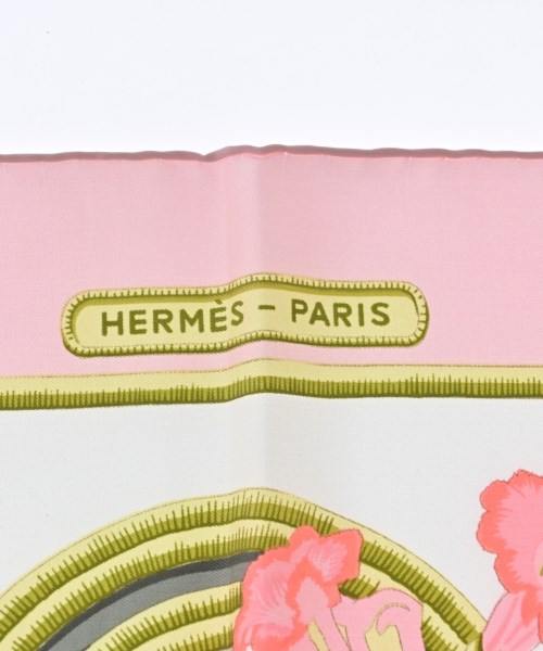 HERMES（エルメス）バンダナ・スカーフ 白 サイズ:90 レディース/2200710004086