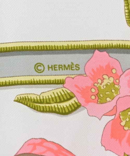 HERMES（エルメス）バンダナ・スカーフ 白 サイズ:90 レディース/2200710004086