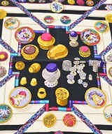 HERMES（エルメス）バンダナ・スカーフ 黒 サイズ:90 レディース/2200716252955