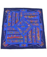HERMES（エルメス）バンダナ・スカーフ 青 サイズ:90 レディース/2200716252986