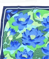 HERMES（エルメス）バンダナ・スカーフ 青 サイズ:90 レディース/2200716254010