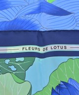 HERMES（エルメス）バンダナ・スカーフ 青 サイズ:90 レディース/2200716254010