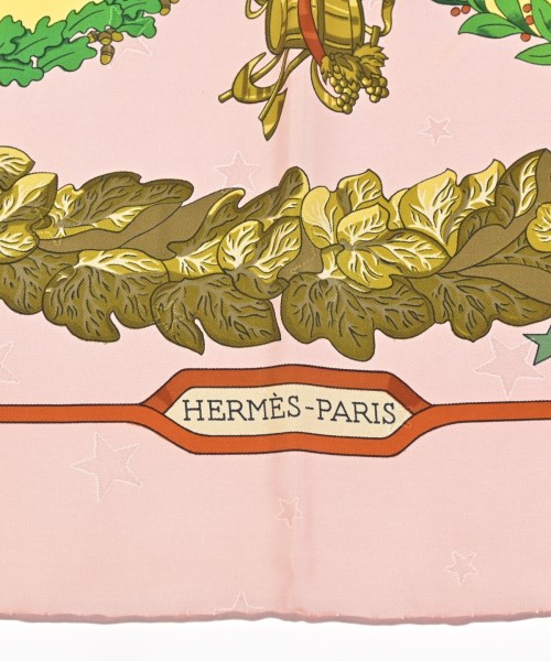 HERMES（エルメス）バンダナ・スカーフ ピンク サイズ:90 レディース/2200716254041
