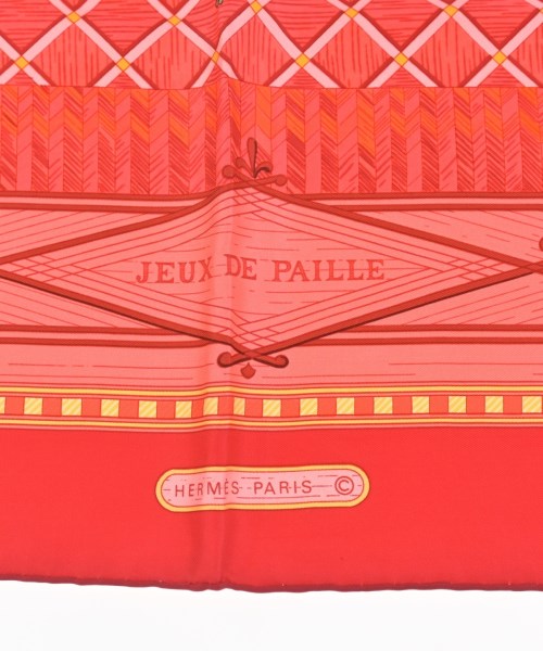 HERMES（エルメス）バンダナ・スカーフ 赤 サイズ:90 レディース/2200716254065