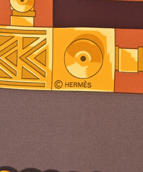 HERMES（エルメス）バンダナ・スカーフ 茶 サイズ:90 レディース/2200716254089