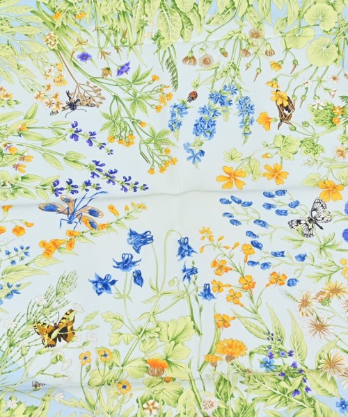HERMES（エルメス）バンダナ・スカーフ 青 サイズ:90 レディース/2200716254102