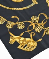 HERMES（エルメス）バンダナ・スカーフ 紺 サイズ:90 レディース/2200716254188