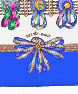 HERMES（エルメス）バンダナ・スカーフ 青 サイズ:90 レディース/2200716254195
