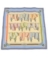 HERMES（エルメス）バンダナ・スカーフ 青 サイズ:45 レディース/2200716254232