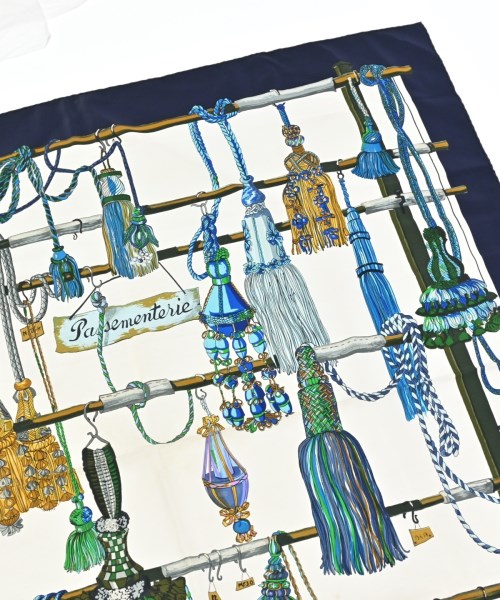 HERMES（エルメス）バンダナ・スカーフ 白 サイズ:90 レディース/2200716254263