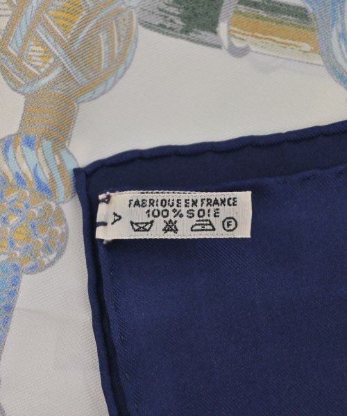 HERMES（エルメス）バンダナ・スカーフ 白 サイズ:90 レディース/2200716254263