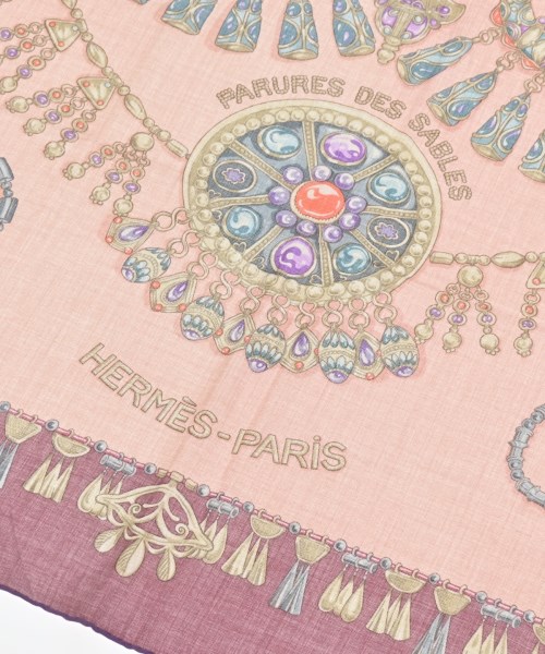 HERMES（エルメス）バンダナ・スカーフ ピンク サイズ:140 レディース/2200717056439