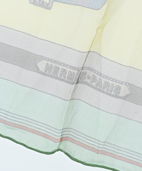 HERMES（エルメス）バンダナ・スカーフ 黄 サイズ:45 レディース/2200714407197