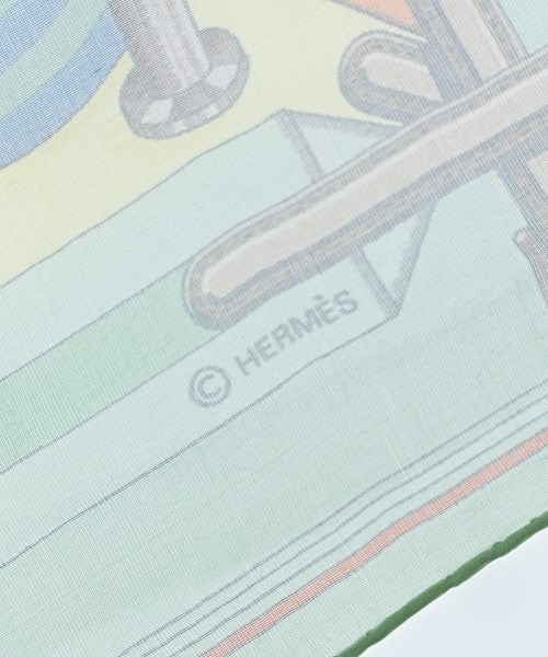 HERMES（エルメス）バンダナ・スカーフ 黄 サイズ:45 レディース/2200714407197