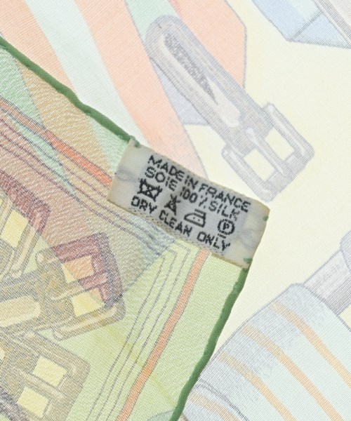 HERMES（エルメス）バンダナ・スカーフ 黄 サイズ:45 レディース/2200714407197