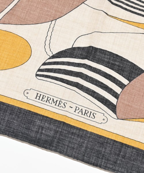 HERMES（エルメス）バンダナ・スカーフ ベージュ サイズ:140 レディース/2200714907017