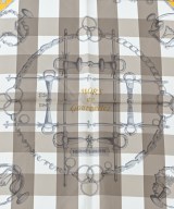 HERMES（エルメス）バンダナ・スカーフ グレー サイズ:90 レディース/2200717879045