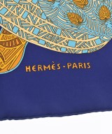 HERMES（エルメス）バンダナ・スカーフ 紺 サイズ:90 レディース/2200710095039