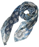 HERMES（エルメス）バンダナ・スカーフ 青 サイズ:140 レディース/2200714950327