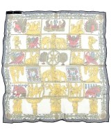HERMES（エルメス）バンダナ・スカーフ 白 サイズ:45 レディース/2200717895779