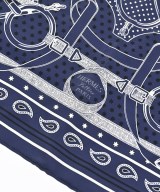 HERMES（エルメス）バンダナ・スカーフ 紺 サイズ:55 レディース/2200645216035