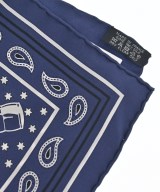 HERMES（エルメス）バンダナ・スカーフ 紺 サイズ:55 レディース/2200645216035