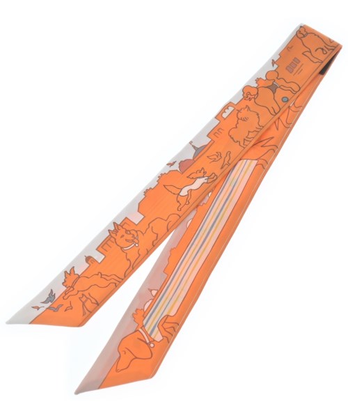 HERMES（エルメス）バンダナ・スカーフ オレンジ サイズ:- レディース/2200645004137