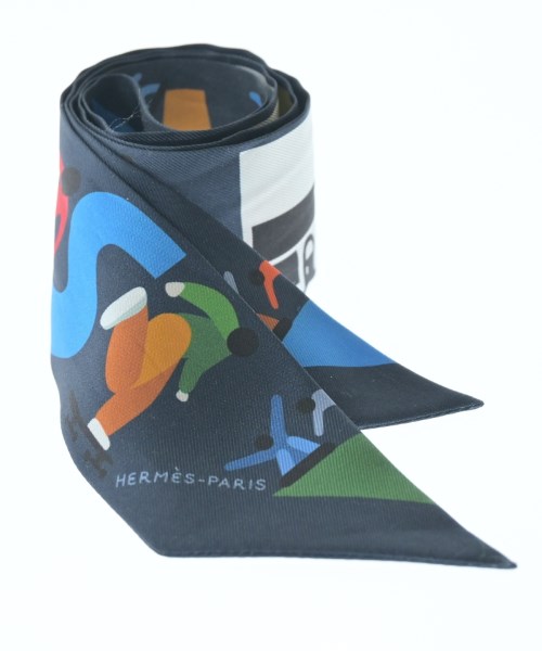 HERMES（エルメス）バンダナ・スカーフ 紺 サイズ:- レディース/2200645004151