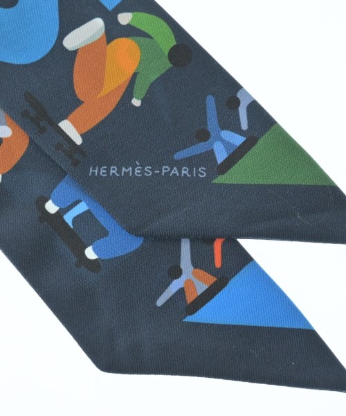 HERMES（エルメス）バンダナ・スカーフ 紺 サイズ:- レディース/2200645004151