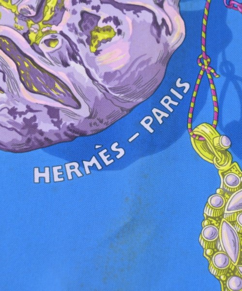 HERMES（エルメス）バンダナ・スカーフ 青 サイズ:90 レディース/2200647285114