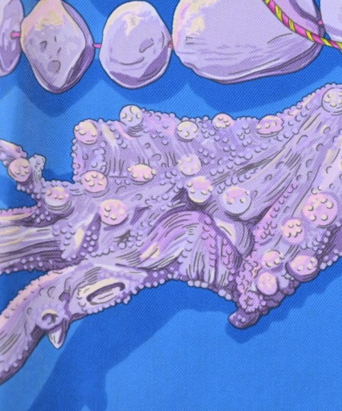 HERMES（エルメス）バンダナ・スカーフ 青 サイズ:90 レディース/2200647285114