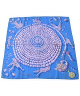 HERMES（エルメス）バンダナ・スカーフ 青 サイズ:90 レディース/2200647285114