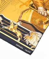 HERMES（エルメス）バンダナ・スカーフ 黄 サイズ:90 レディース/2200647425022