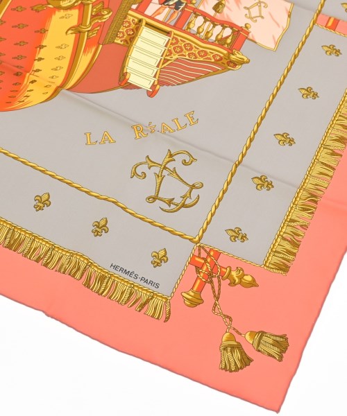 HERMES（エルメス）バンダナ・スカーフ ピンク サイズ:90 レディース/2200647425039